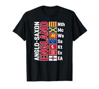 Lettres Blanches abrégées des Royaumes Anglo-saxons d'Angleterre T-Shirt