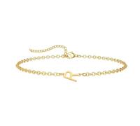 Lettres Bracelets Femmes Filles Lettre Bracelet Initial Réglable Bracelets élégants A-Z Capital Initial Charme Bracelet Bracelet Or Cadeaux pour Femmes Filles (R)