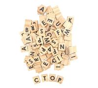 MÉGACRÉA Lettres carré en Bois Alphabet Intelligent 120 piè