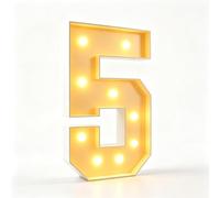 Lettres chapiteau lettre lumineuse LED d'anniversaire(Number 5,100cm(3.3FT))