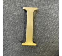 Lettres Chiffres Laiton Massif 6,6cm - Autocollant 3D - Chiffre Boite aux Lettres Exterieure & Porte - Idéal pour Marquer les Numéros d'Adresse des Maisons - Sans Perçage