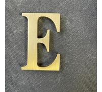 Lettres Chiffres Laiton Massif 6,6cm - Autocollant 3D - Chiffre Boite aux Lettres Exterieure & Porte - Idéal pour Marquer les Numéros d'Adresse des Maisons - Sans Perçage