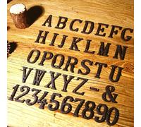 Lettres, chiffres ou symboles anglais en fonte. Peuvent être combinés en mots, slogans, numéros de maison, plaques de numéro de boîte aux lettres, etc. pour la décoration de la maison, les bars, les c