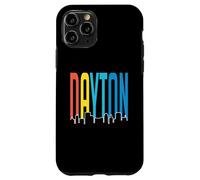 Lettres colorées de Dayton avec horizon de Dayton Ohio Souvenir Coque pour iPhone 11 Pro