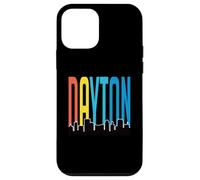 Lettres colorées de Dayton avec horizon de Dayton Ohio Souvenir Coque pour iPhone 12 mini