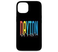 Lettres colorées de Dayton avec horizon de Dayton Ohio Souvenir Coque pour iPhone 13