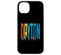 Lettres colorées de Dayton avec horizon de Dayton Ohio Souvenir Coque pour iPhone 14 Plus