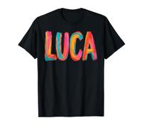 Lettres colorées pour Coup de Pinceau Luca Prénom T-Shirt