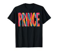 Lettres colorées pour Coup de Pinceau Prince Prénom T-Shirt Graphique avec Valeur