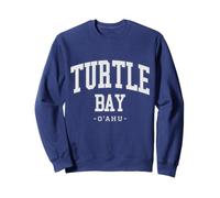Lettres Cousues Varsity Police Turtle Bay Oahu Hawaï Sweatshirt