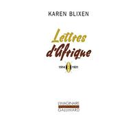 Lettres d'Afrique: (1914-1931)
