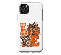 Lettres d'automne rustiques Citrouille léopard Vichy Coque pour iPhone 11 Pro Max