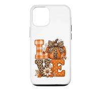 Lettres d'automne rustiques Citrouille léopard Vichy Coque pour iPhone 12/12 Pro