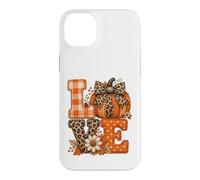 Lettres d'automne rustiques Citrouille léopard Vichy Coque pour iPhone 14 Plus