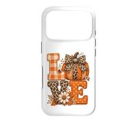 Lettres d'automne rustiques Citrouille léopard Vichy Coque pour iPhone 17 Pro