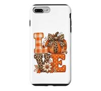 Lettres d'automne rustiques Citrouille léopard Vichy Coque pour iPhone 7 Plus/8 Plus