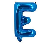 Lettres de 40,6 cm Ballon en aluminium Rouge rose Décoration de mariage Ballon en aluminium Lettre E bleue