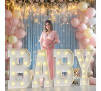 Lettres de chapiteau de 0,9 m pour décorations de fête prénatale, lettres de bébé de 0,9 m pour fête prénatale, lettres lumineuses pour révélation du sexe