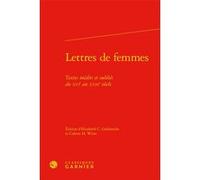 Lettres de femmes Colette H. Winn (Editeur du volume), Elizabeth C. Goldsmith (Editeur du volume), Anonyme (Auteur)