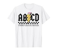Lettres de l'alphabet ABCD Rock and Roll de 3e année pour la rentrée scolaire T-Shirt