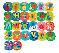 Lettres De L'Alphabet En Bois, Jouets Montessori Pour Bébés Enfants, Apprentissage Précoce, Jouet De Puzzle Cognitif Éducatif