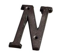 Lettres De L'alphabet En Métal, Chiffres A À Z 0 9, for Plaque Porte Maison Personnalisée, Boîte Aux Extérieure Rue, 1 Pièces(N)