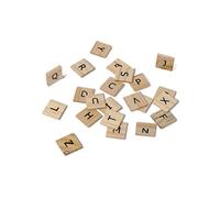 Lettres de l'alphabet façon scrabble en bois