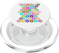 Lettres de l'alphabet Hiragana Japonais caractères Langue PopSockets PopGrip pour MagSafe