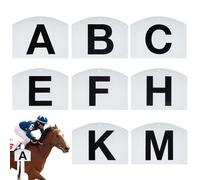 Lettres de marquage robustes pour dressage - Plaques d'équitation montées, lettres fixes au mur, outils de formation d'équitation - Kit complet d'exercices - Kit complet pour les événements