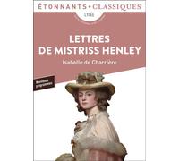 Lettres de Mistriss Henley - Isabelle De Charrière - Flammarion - Poche - Scolaire / Universitaire