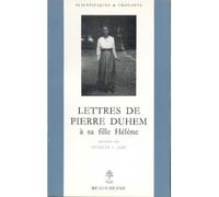 Lettres de Pierre Duhem à sa fille Hélène