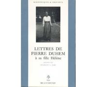 Lettres De Pierre Duhem À Sa Fille Hélène