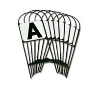 Lettres de piste sur support métallique à planter Waldhausen (x12) Noir 70 cm
