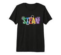 Lettres de Vapeur colorées pour Enseignant et étudiant du Programme Steam T-Shirt Haut de Gamme