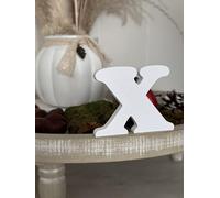 Lettres décoratives 3D de A à Z, de 0 à 9 et &, couleurs assorties, pour inscriptions, noms et mots personnalisés, mariage, naissance, cadeaux, chambre d'enfant, blanc, taille X