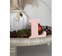 Lettres décoratives 3D de A à Z, de 0 à 9 et et &, couleurs assorties, pour inscriptions, noms et mots personnalisés, mariage, naissance, cadeaux, chambre d'enfant (rose, L)
