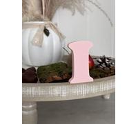 Lettres décoratives 3D de A à Z, de 0 à 9 et et &, couleurs assorties, pour inscriptions, noms et mots personnalisés, mariage, naissance, cadeaux, chambre d'enfant (rose, I)