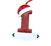 Lettres décoratives en résine pour sapin de Noël à personnaliser avec des noms et des messages spéciaux (I)