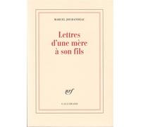 Lettres d'une mère à son fils - - Marcel Jouhandeau - Gallimard - Livre