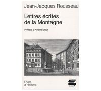 Lettres Écrites De La Montagne