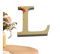 Lettres en acrylique pour mur, miroir 3D, autocollants muraux en acrylique | décorations murales pour salon, chambre à coucher, décoration d'intérieur, autocollants muraux - Or clair
