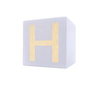 Lettres en bois 5 x 5 cm - Blanc, gris, noir - A à Z - Brique de construction bloc de construction pour salon salle de bain - Grande lettre murale décorative pour la maison - Bloc en bois Lettre