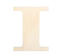 Lettres en bois Alphabet semi-fini inachevé en bois vierge à peindre, 30CM