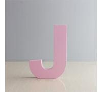 Lettres en bois J sur pied pour décoration murale pour enfants et bébés, chambre de fille, mariage, anniversaire, décoration d'intérieur