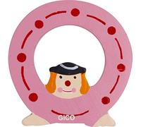 Lettres en bois pour nom de chambre d'enfant, décoration amusante de clowns, A-Z, hauteur env. 9 cm, lettre en bois 7361 (O)