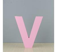 Lettres en bois V sur pied pour décoration murale pour enfants et bébés - Pour chambre de fille, mariage, anniversaire, fête, décoration d'intérieur