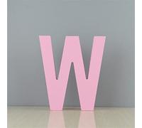 Lettres en bois W sur pied pour décoration murale pour enfants et bébés - Pour chambre à coucher, mariage, anniversaire, fête, décoration d'intérieur