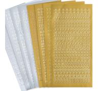 Lettres en cire pour bougies, 8 feuilles autocollantes, lettres, chiffres, couleurs, plaques de cire, kit de bricolage pour bougie de communion, pour écrire sur des surfaces lisses comme des bougies