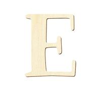 Lettres en contreplaqué - Magnolia - Peuplier - 3 mm, Bois, Großes E, 10 cm