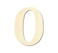 Lettres en contreplaqué - Magnolia - Peuplier - 3 mm, Bois, Großes O, 10 cm